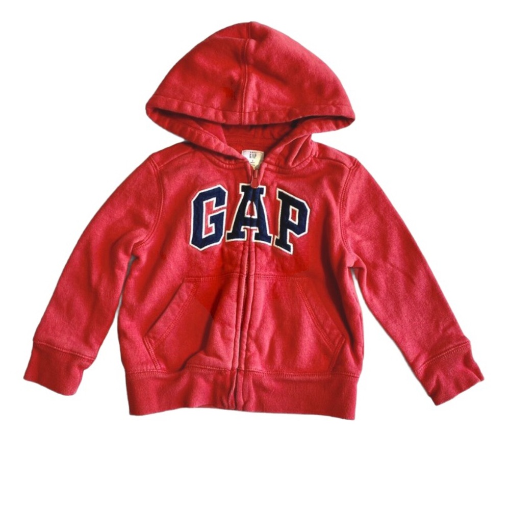 Gap Full Zip Red Hoodie Size 2 Years
